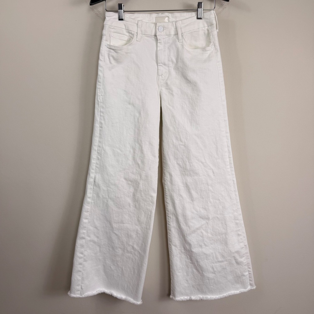 Mother The Roller Fray‎ Jeans in Fairest Of Them All Wide Leg Size 28 - Picture 2 of 12